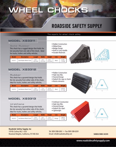 Wheel Chock Product Sheet
